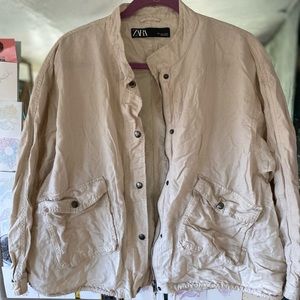 Zara Button-Up/Zip up lightweight jacket